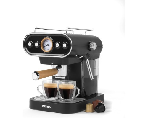 Petra PT5108VDEEU7 3-в-1 кофемашина 1,2 л - машина для приготовления пищи без BPA с вспенивателем молока Petra PT5108VDEEU7 3-в-1 кофемашина 1,2 л - машина для приготовления пищи без BPA с вспенивателем молока