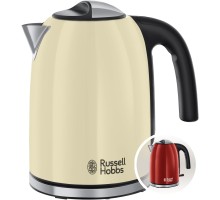 Чайник Russell Hobbs [1,7 л, 2400 Вт] Colours+ из нержавеющей стали кремового цвета