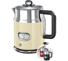 Russell Hobbs 21672 1,7 л емкость 360° основание ретро чайник винтажный, кремовый