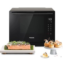 Panasonic 4-в-1 Паровая комбинированная духовка, инверторная технология, 31 л, цвет антрацитово-черный