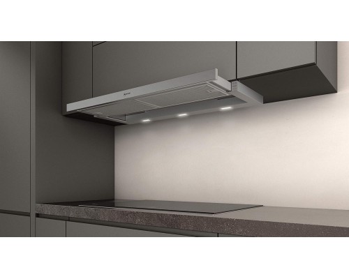 NEFF Silver Metallic D49ED22X1 90 см Плоская вытяжка с экраном A [Класс энергоэффективности E]